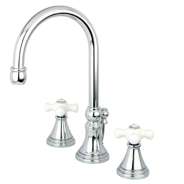 8" Widespread Bathroom Faucet, Chrome